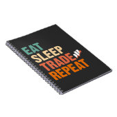 Daghandel op aandelenmarkt Hobby-belegger Notitieboek (Rechterzijde)