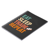 Daghandel op aandelenmarkt Hobby-belegger Notitieboek (Linkerzijde)