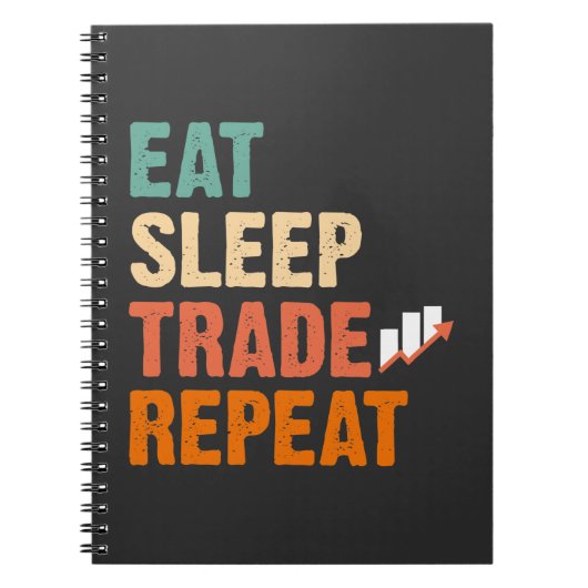 Daghandel op aandelenmarkt Hobby-belegger Notitieboek (Voorkant)