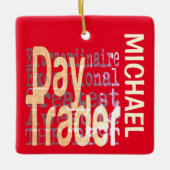 Daghandelaar Extraordinaire douane Keramisch Ornament (Voorkant)