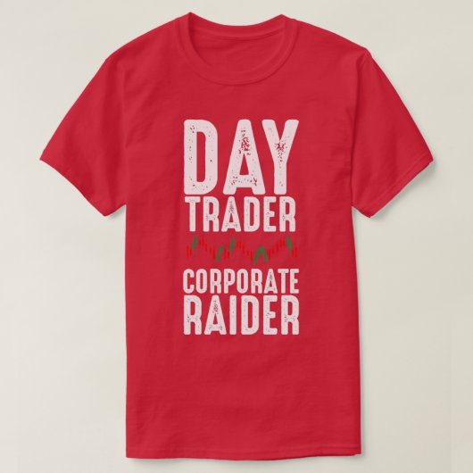 Daghandelaar in Raider Trading Forex T-shirt (Design voorkant)