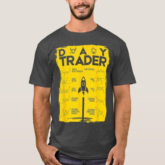 Daghandelaar Moon Stock Investor Trading Forex T-shirt (Voorkant)