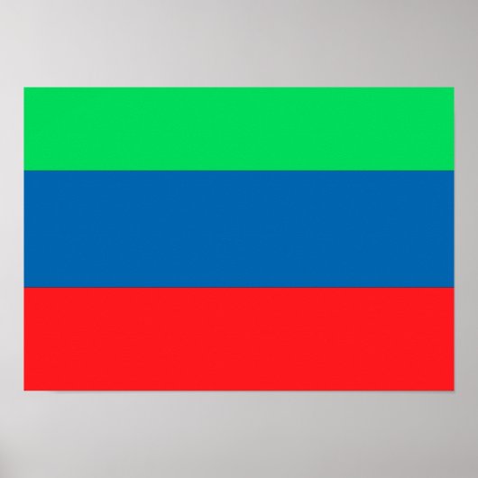 Daghestan Flag Poster (Voorkant)