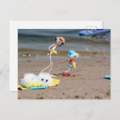 Dagje strand van de Fubby's. Briefkaart (Voorkant / Achterkant)