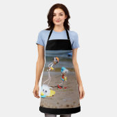 Dagje strand van de Fubby's Schort (Gedragen)