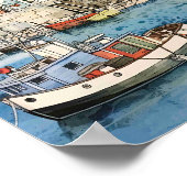 Dagje uit aan zee poster (Hoek)