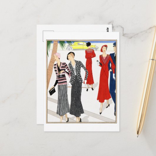 Dagjurken van het Briefkaart Noxa en Aine-Montaill (Voorkant / Achterkant in situ)