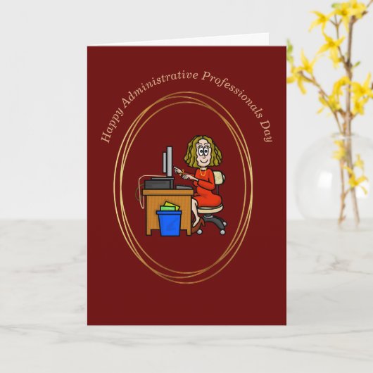 Dagkaart voor administratief personeel kaart (Gele Bloem)