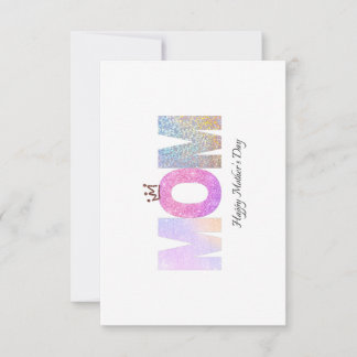 dagkaart voor gelukkige moeders bedankkaart