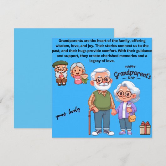 dagkaart voor grootouders (Voorkant / Achterkant)