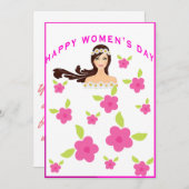 dagkaart voor vrouwen feestdagenkaart (Voorkant / Achterkant)