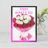 dagkaart voor vrouwen feestdagenkaart (Staand voorkant)