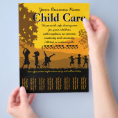 Dagkinderdagverblijf voor baby's, scheurblad flyer (Hand)