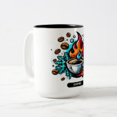 Dagkoffie Tweekleurige Koffiemok (Voorkant links)