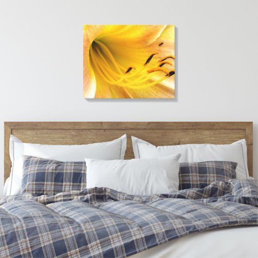 Daglelie - canvas afdruk (Insitu (Slaapkamer))