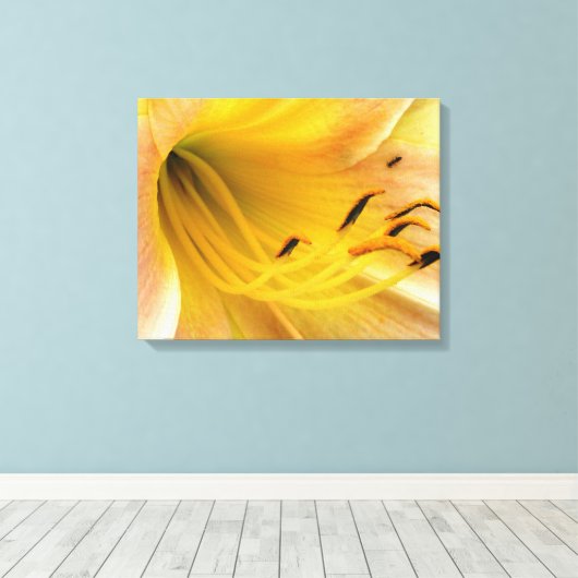 Daglelie - canvas afdruk (Insitu (Houten vloer))
