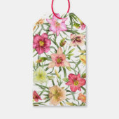 Daglelies Bloemenbotanische kunst Cadeaulabel (Voorkant)