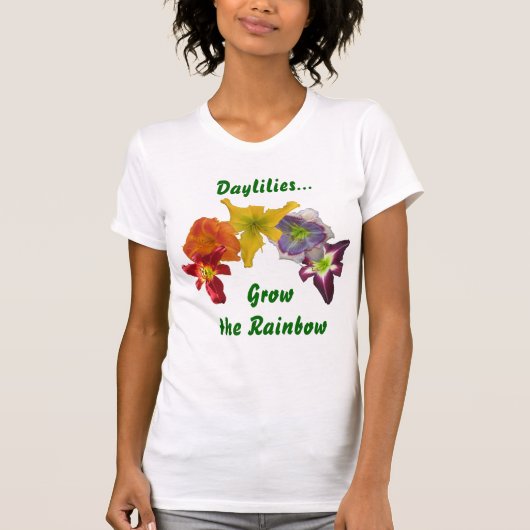 Daglelies Grow the Rainbow T-shirt (Voorkant)