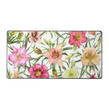 Daglelies over het moderne botanische kunstontwerp