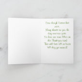 Daglelies Stadia van Bloei Pasen Dankkaart Feestdagen Kaart (Binnen)