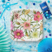 Dagles over botanisch ontwerp papieren bordje (Feest)