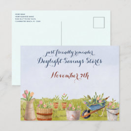Daglicht Besparing Herfst Rug Herinneringen Busine Briefkaart