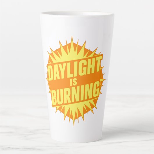 Daglicht Verbrandt Latte Mok (Voorkant)