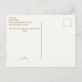 Daglichtbesparende Herfst Rug Herinneringen Busine Aankondigingskaart (Achterkant)