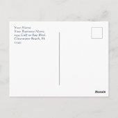 Daglichtbesparende Herfst Rug Herinneringen Busine Briefkaart (Achterkant)