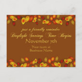 Daglichtbesparende Herfst Rug Herinneringen Busine Briefkaart (Voorkant)