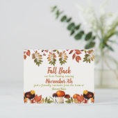 Daglichtbesparende Herfst Rug Herinneringen Busine Briefkaart (Staand voorkant)