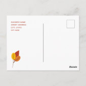 Daglichtbesparende Herfst Rug Herinneringen Busine Briefkaart (Achterkant)