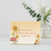 Daglichtbesparende Herfst Rug Herinneringen Busine Briefkaart (Staand voorkant)