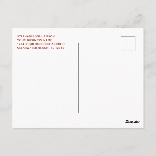 Daglichtbesparende Herfst Rug Herinneringen Busine Briefkaart (Achterkant)