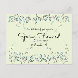 Daglichtbesparingsherinneringen Briefkaart