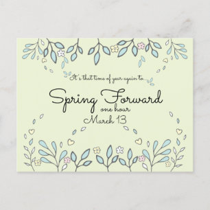 Daglichtbesparingsherinneringen Briefkaart