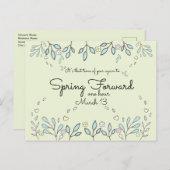 Daglichtbesparingsherinneringen Briefkaart (Voorkant / Achterkant)