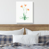 Daglilies Flower Fine Art Canvas afdrukken (Insitu (Slaapkamer))