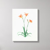 Daglilies Flower Fine Art Canvas afdrukken (Voorkant)