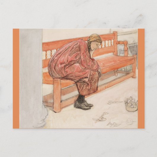 Dagmar en de papieren kroop briefkaart (Voorkant)