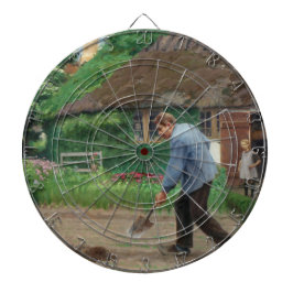 Dagmiddag in de tuin (door H.A. Brendekilde) Dartbord