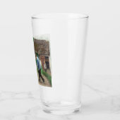 Dagmiddag in de tuin (door H.A. Brendekilde) Glas (Links)