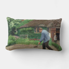 Dagmiddag in de tuin (door H.A. Brendekilde) Kussen