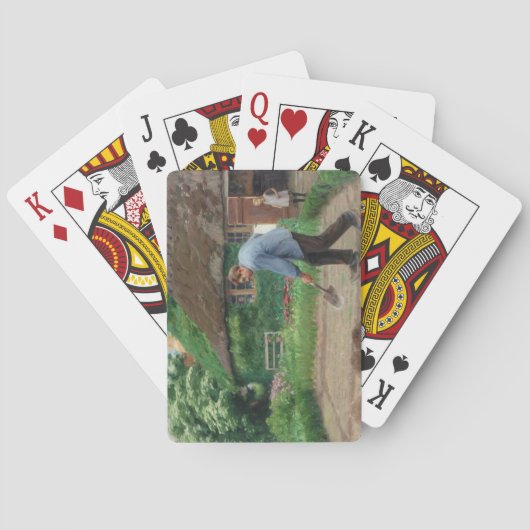 Dagmiddag in de tuin (door H.A. Brendekilde) Pokerkaarten (Achterkant)