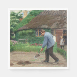 Dagmiddag in de tuin (door H.A. Brendekilde) Servet