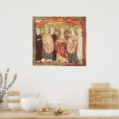 Dagobert I, Koning van Franken die het Koninkrijk  Poster (Keuken)