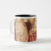 Dagobert I, Koning van Franken die het Koninkrijk  Tweekleurige Koffiemok (Voorkant links)