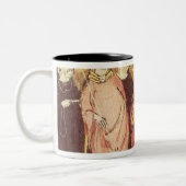 Dagobert I, Koning van Franken die het Koninkrijk  Tweekleurige Koffiemok (Links)