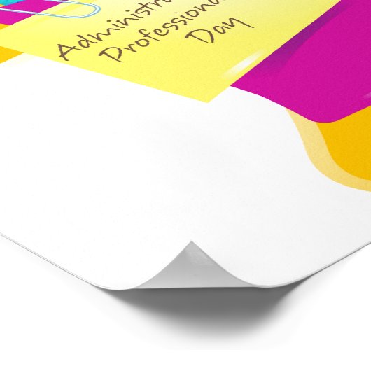 Dagontwerp voor administratief professionals poster (Hoek)