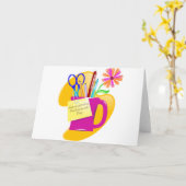 Dagontwerp voor administratieve professionals kaart (Gele Bloem)